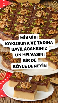 Çikolata Soslu Un Helvası