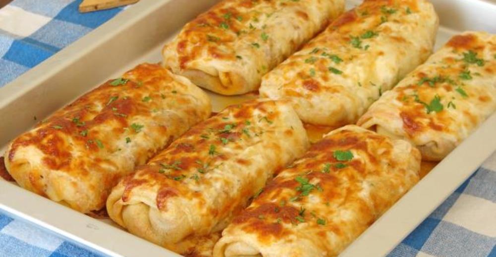 Beşamelli Kıymalı Krep Sarma