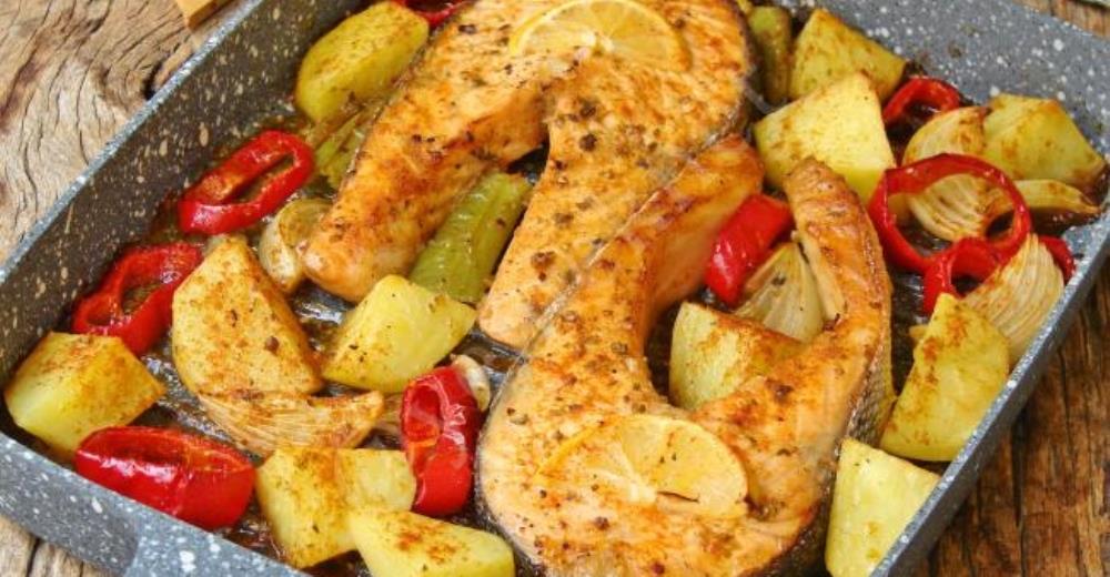 Fırında Soslu Somon Balığı