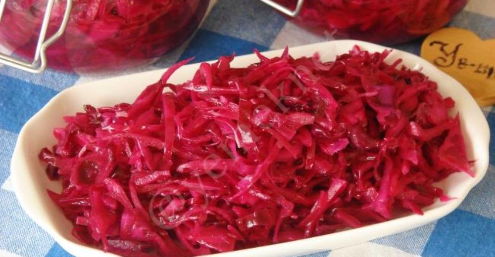 Hızlı Mor Lahana Turşusu