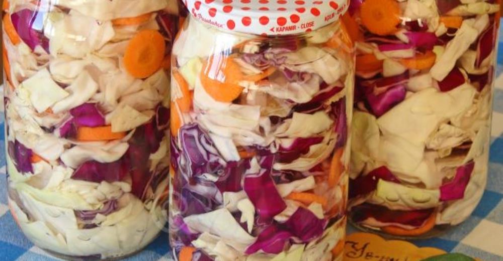Sirkesiz Lahana Turşusu