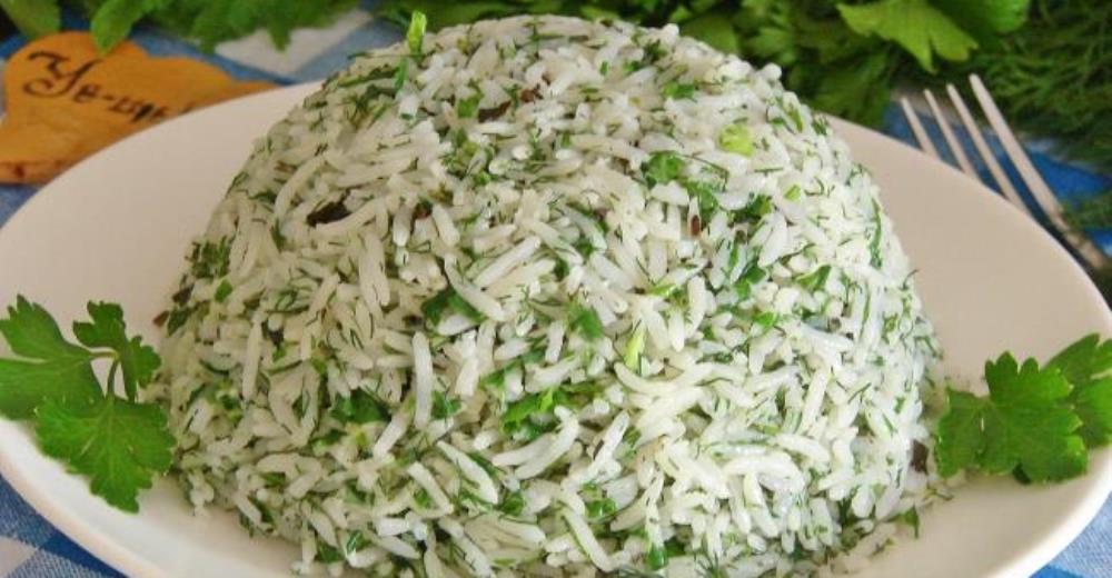 Zeytinyağlı Yeşil Pilav