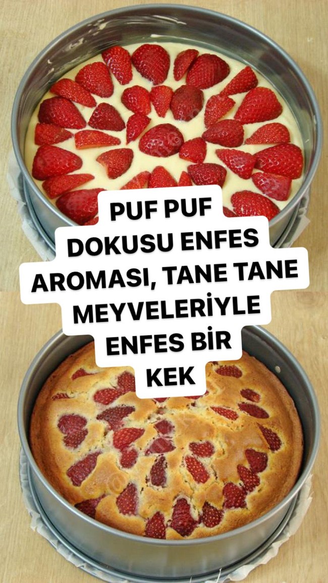 Çilekli Kek