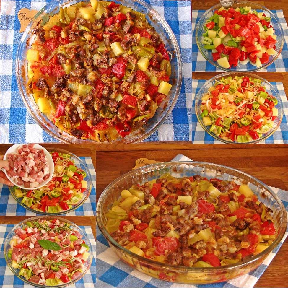 Fırında Sebzeli Et Yemeği