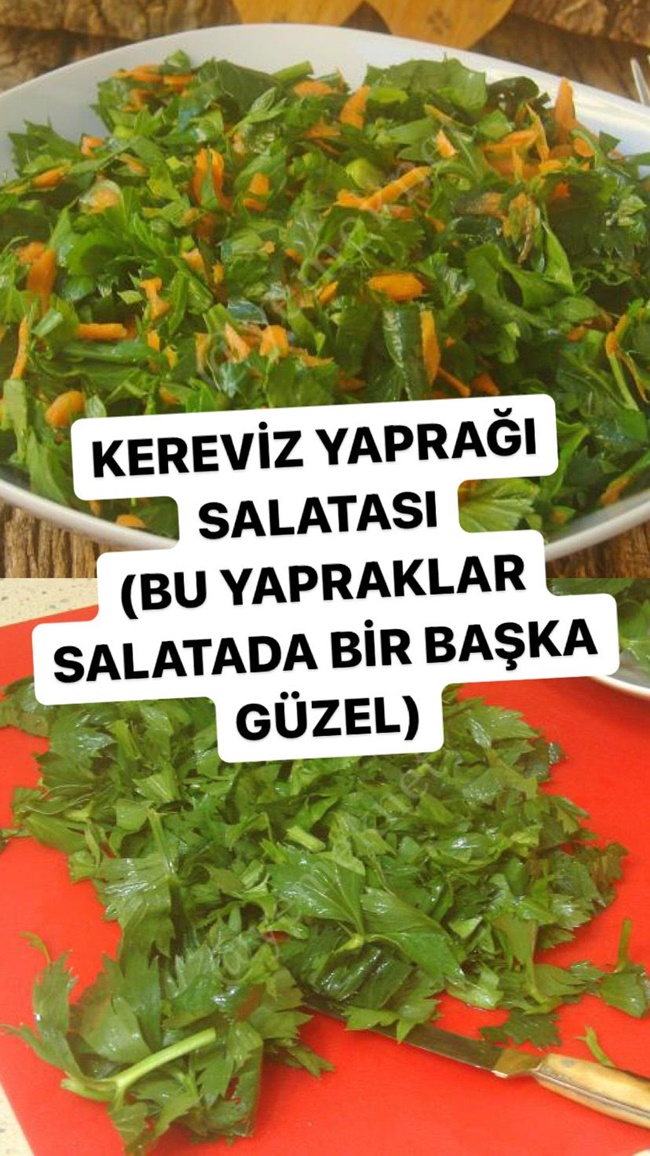 Kereviz Yaprağı Salatası