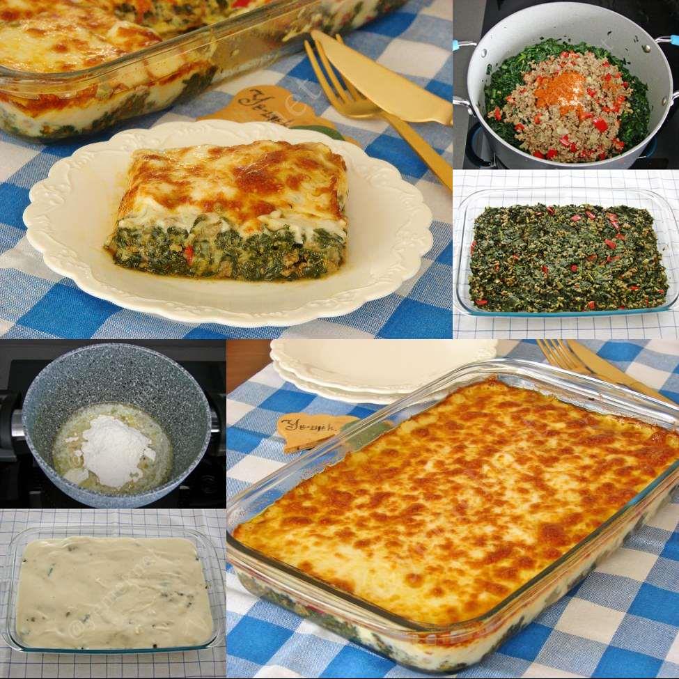 Kıymalı Ispanak Graten