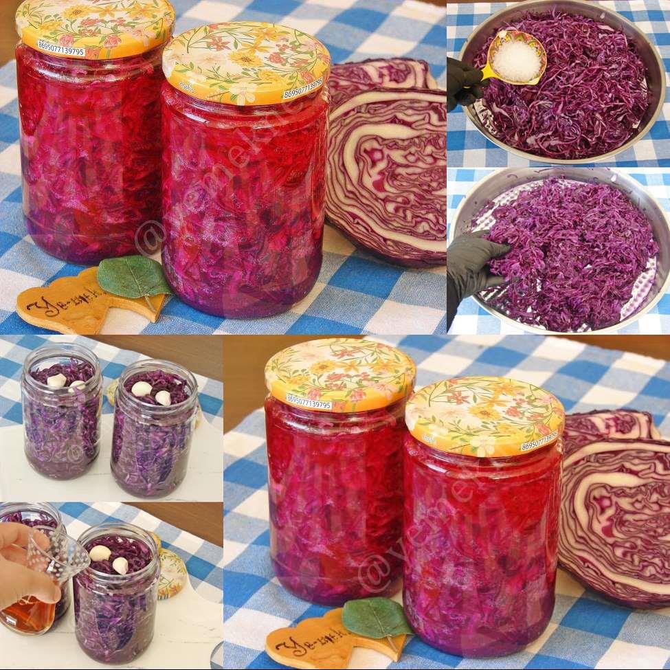 Lokanta Usulü Mor Lahana Turşusu