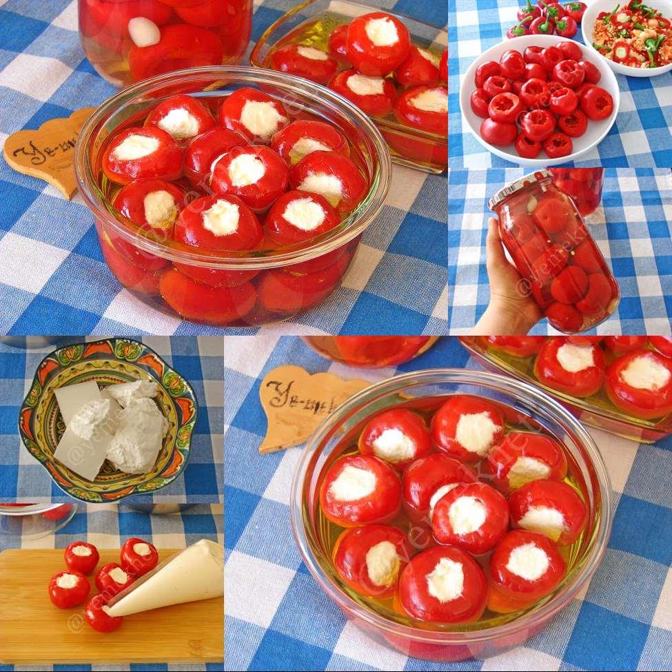 Peynir Dolgulu Kiraz Biberi Turşusu