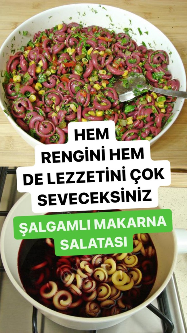 Şalgamlı Makarna Salatası