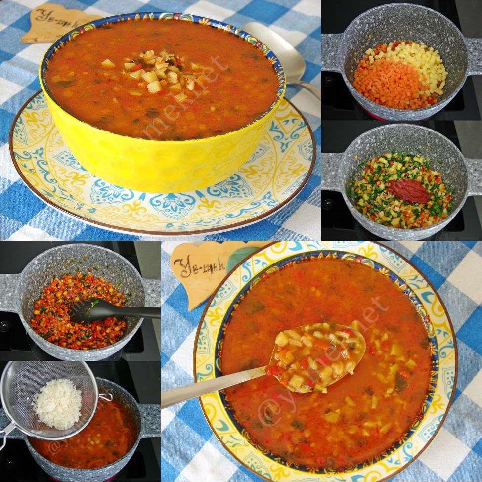 Sebzeli Pirinç Çorbası