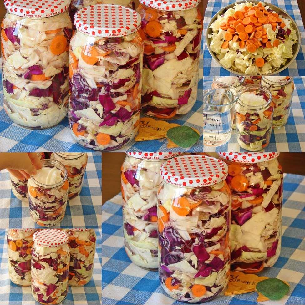 Sirkesiz Lahana Turşusu