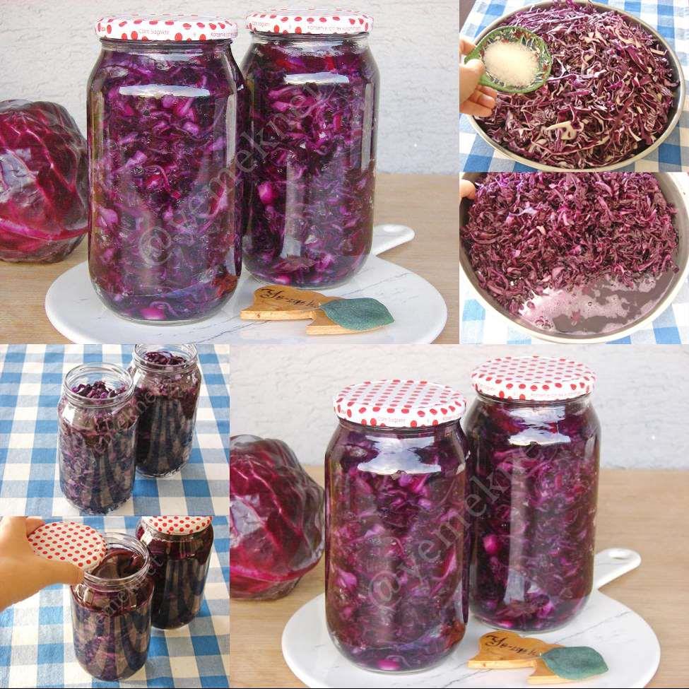 Susuz Mor Lahana Turşusu