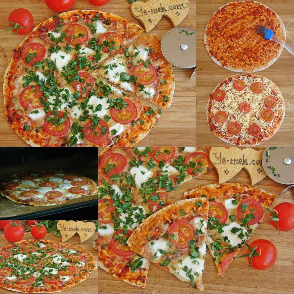 Tortilla Pizza With Parsley Recipe