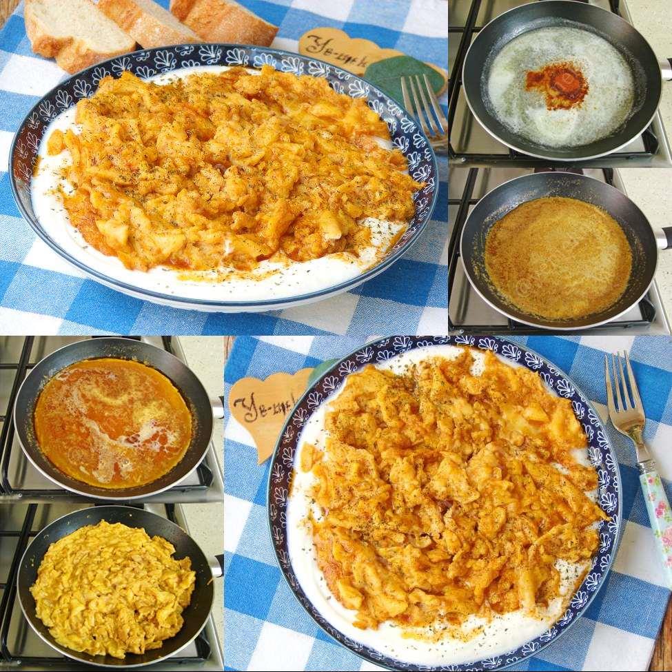 Yoğurtlu Yumurta Kavurması