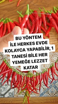 Acı Biber Nasıl Kurutulur