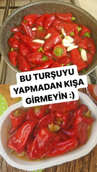 Acı Kırmızı Biber Turşusu