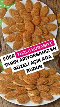 Ağızda Dağılan Tuzlu Kurabiye