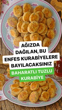 Baharatlı Tuzlu Kurabiye