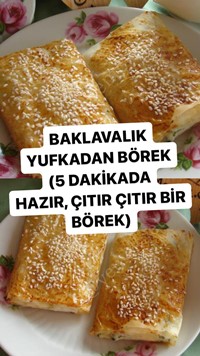 Baklavalık Yufkadan Börek