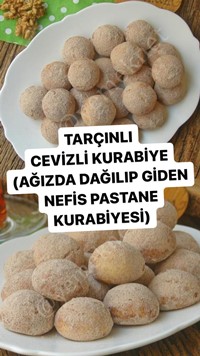 Bayatlamayan Tarçınlı Cevizli Kurabiye
