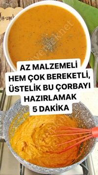 5 Dakika Çorbası