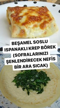 Beşamel Soslu Ispanaklı Krep