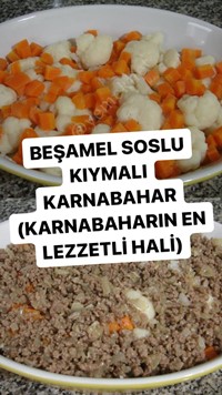 Beşamel Soslu Kıymalı Karnabahar