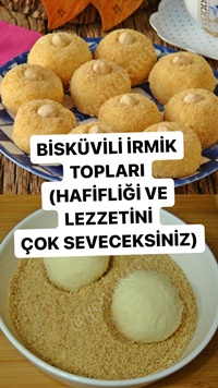 Bisküvili İrmik Topları