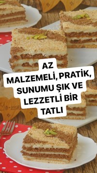 Bisküvili Yalancı Tavuk Göğsü Tatlısı