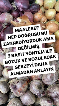 Bozulan Sebze Nasıl Anlaşılır?
