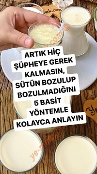 Bozulan Süt Nasıl Anlaşılır?