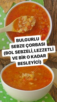 Bulgurlu Sebze Çorbası