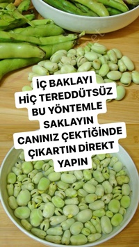 Buzlukta İç Bakla Saklama