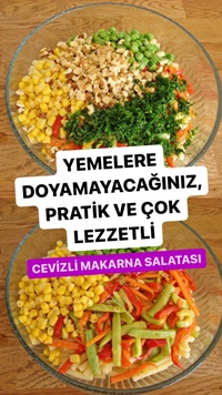 Cevizli Makarna Salatası