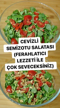 Cevizli Semizotu Salatası