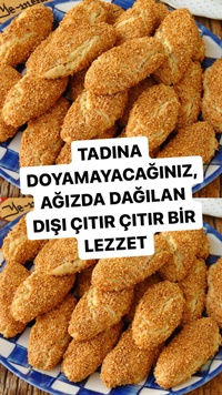 Cevizli Susamlı Tuzlu Kurabiye