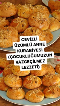Cevizli Üzümlü Anne Kurabiyesi