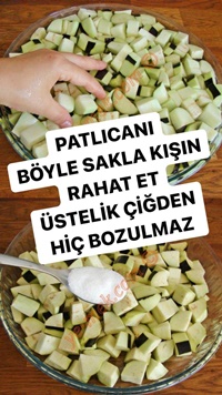 Çiğden Patlıcan Konservesi