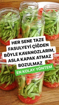 Çiğden Taze Fasulye Konservesi