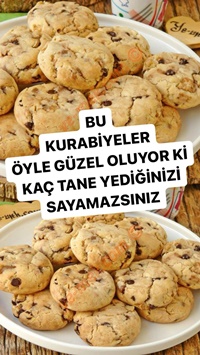 Çikolatalı Cevizli Kurabiye