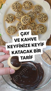 Çikolatalı Fındıklı Kurabiye