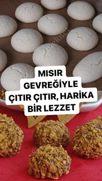 Çikolatalı Mısır Gevrekli Kurabiye