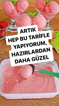 Çilekli Dondurma