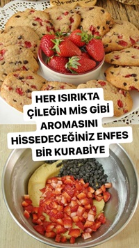 Çilekli Kurabiye