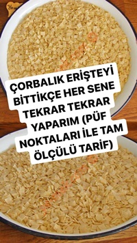 Çorbalık Kesme Erişte