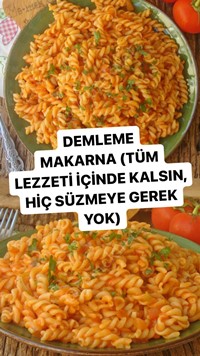 Demleme Makarna