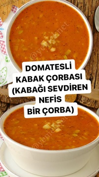 Domatesli Kabak Çorbası