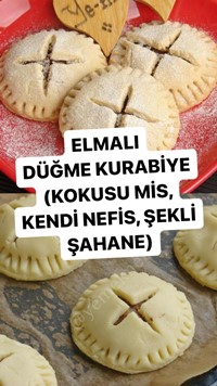 Elmalı Düğme Kurabiye