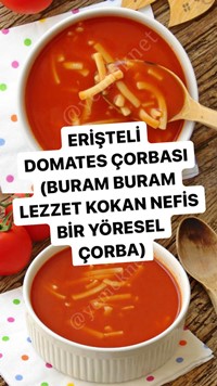 Erişteli Domates Çorbası
