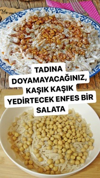 Erişteli Nohutlu Salata